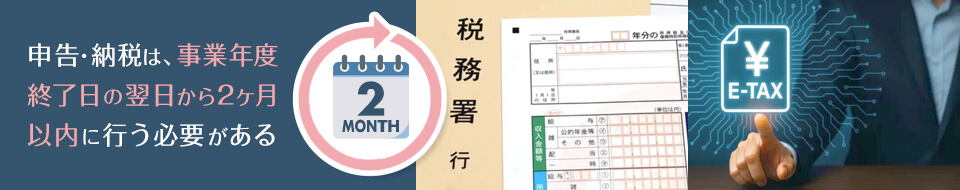 税務署や地方自治体に申告する
